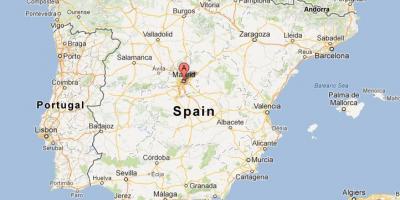 Madrid ya Hispania ramani ya dunia