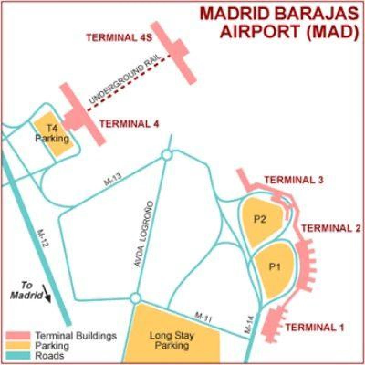 Madrid airport terminal ramani