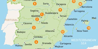 Ramani ya eneo Madrid